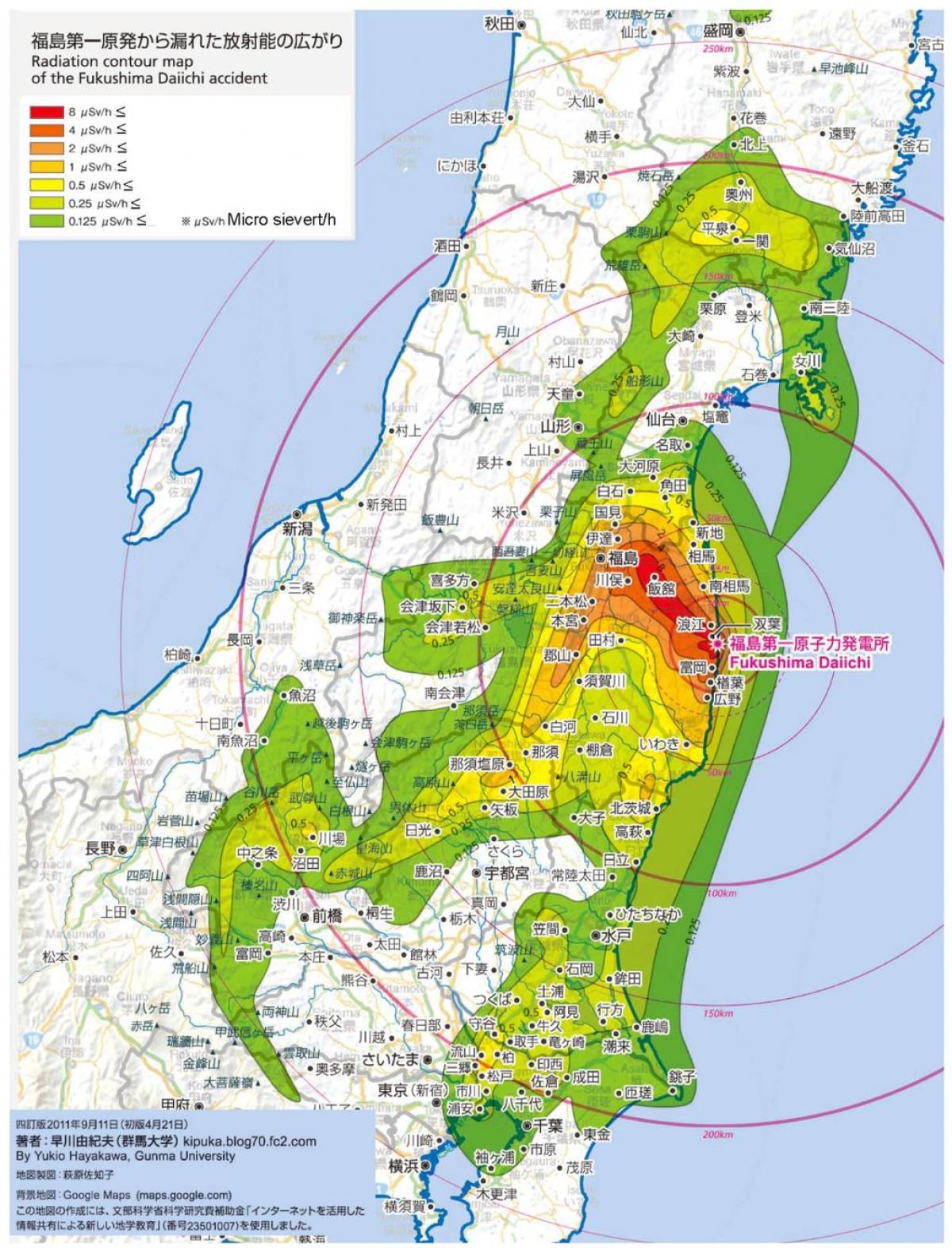 Fukushima Radioaktivität Karte / Quake Watch 2012 (Seite 33
