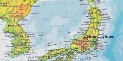 Höhenkarte von japan