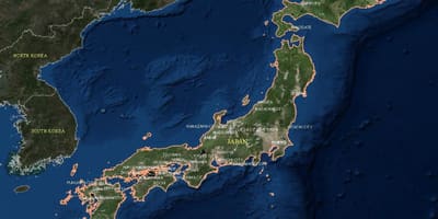 Satelliten-Karte von japan