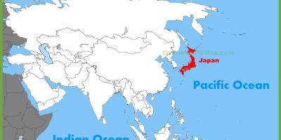 Karte von japan und Asien