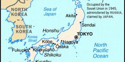 Japan und die umliegenden Länder Karte