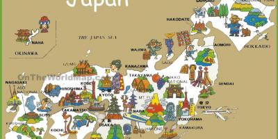 Touristische Karte japan